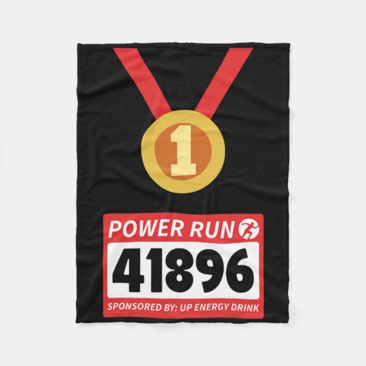 Halbmarathon Halloween-Kostüm 1 Fleecedecke (Vorderseite)