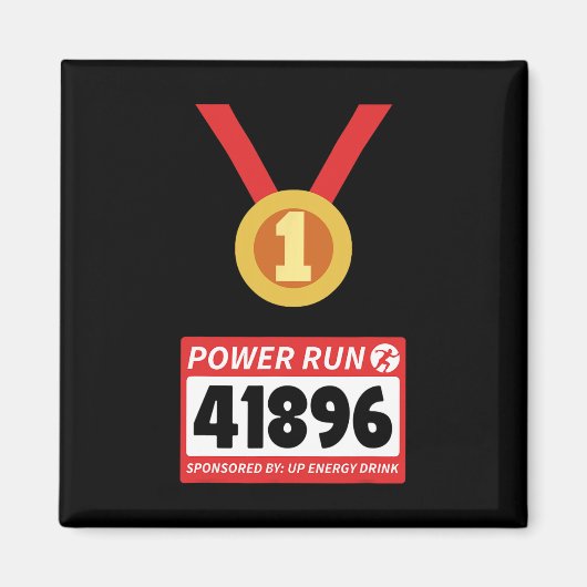 Halbmarathon Halloween-Kostüm 1 Magnet (Vorne)
