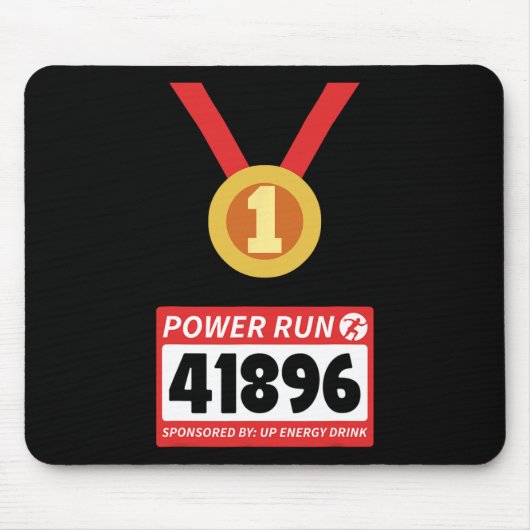 Halbmarathon Halloween-Kostüm 1 Mousepad (Vorne)