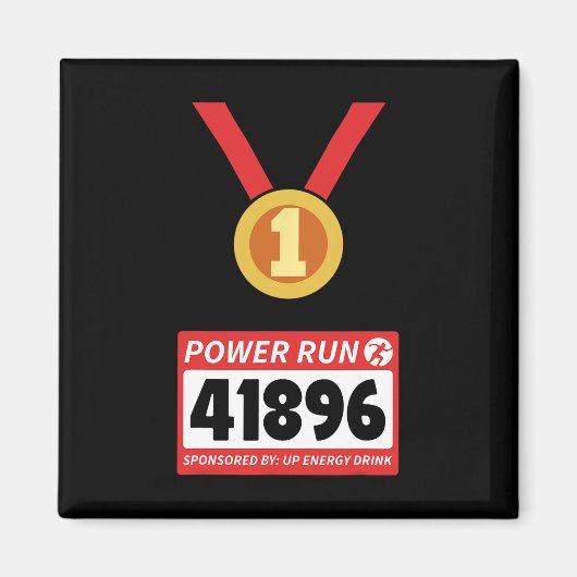 Halbmarathon Halloween-Kostüm der Runner Magnet (Vorne)