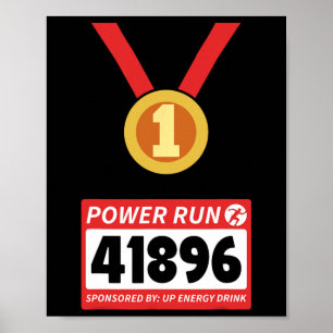 Halbmarathon Halloween-Kostüm der Runner Poster