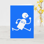 Halbmarathon Karte (Gelbe Blume)