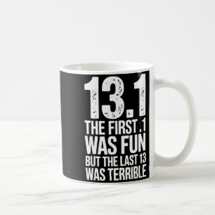 Halbmarathon-Kunst für Männer Frauen 13.1 Halbmara Kaffeetasse