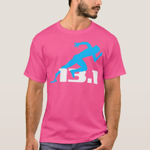 Halbmarathon-Laufen 13 1 Läufer T-Shirt