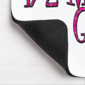 Halbmarathon-Mädchen Mousepad (Ecke)