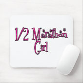 Halbmarathon-Mädchen Mousepad (Mit Mouse)