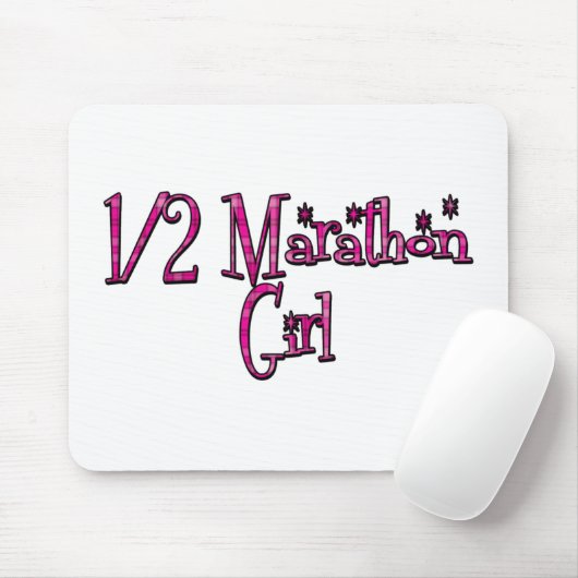 Halbmarathon-Mädchen Mousepad (Mit Mouse)