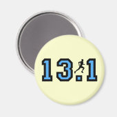 Halbmarathon Magnet (Vorderseite/Rückseite)