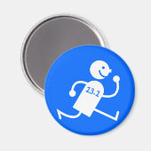 Halbmarathon Magnet (Vorderseite/Rückseite)