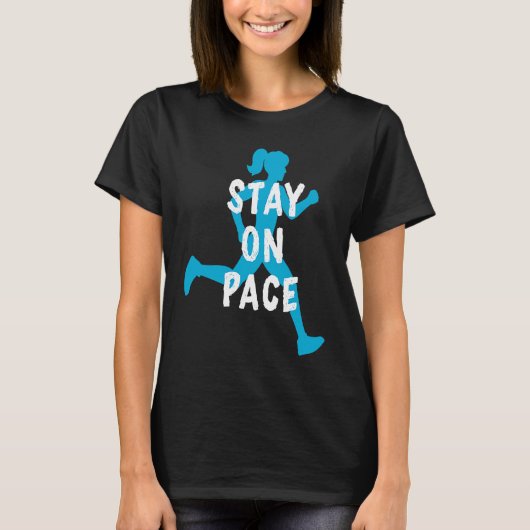 Halbmarathon Pace Training Laufmotivation sagen T-Shirt (Vorderseite)