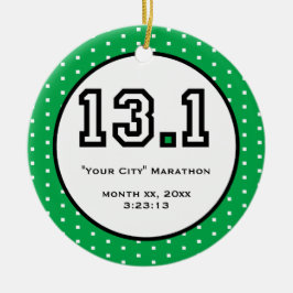 Halbmarathon-Verzierung Keramik Ornament