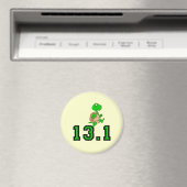 Halbmarathon von Funny Turtle Magnet (In Situ (Geschirrspüler))
