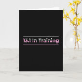 Halbmarathonläufer - 13.1 in Ausbildung Karte (Gelbe Blume)
