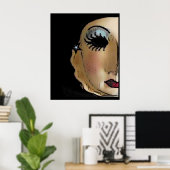 Halbmaske-Fotografie Poster (Heimbüro)