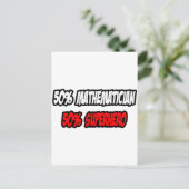 Halbmathematiker.................................. Postkarte (Stehend Vorderseite)