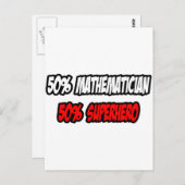 Halbmathematiker.................................. Postkarte (Vorne/Hinten)
