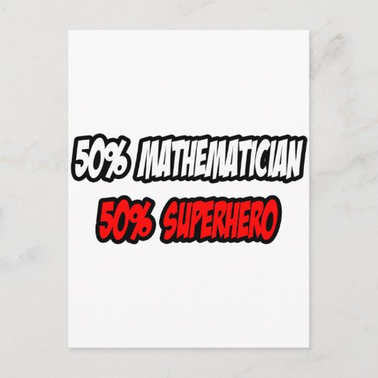 Halbmathematiker.................................. Postkarte (Vorderseite)