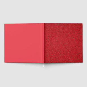 Halbmatte & Noise Red Guest Book - individuell ein Gästebuch