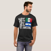 Halbmexikanisches Halbjubiläum salvadorianisches S T-Shirt (Vorne ganz)