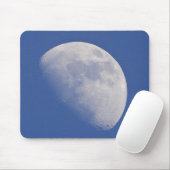 Halbmond am blauen Himmel Mousepad (Mit Mouse)