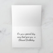 Halbmond Angel Geburtstagskarte Karte (Innenseite)