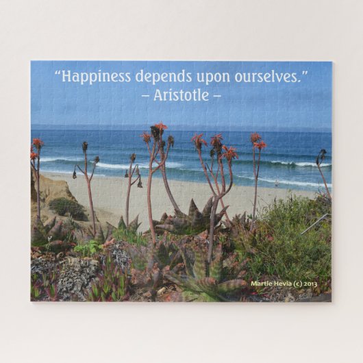Halbmond Bay Aloe Vera & Quote - Puzzle (Horizontal)
