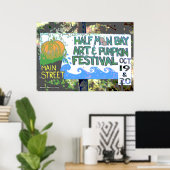 Halbmond Bay Art & Pumpkin Festival II Poster (Heimbüro)