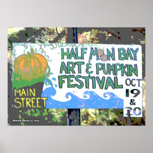 Halbmond Bay Art & Pumpkin Festival II Poster (Vorne)