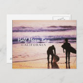 Halbmond Bay California Postkarte (Vorne/Hinten)