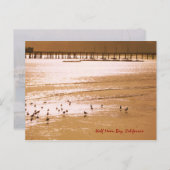 Halbmond-Bay-Postkarte Postkarte (Vorne/Hinten)