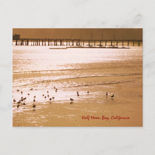 Halbmond-Bay-Postkarte Postkarte (Vorderseite)