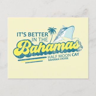 Halbmond Cay Bahamas Postcard Ausflug Kreuzfahrt Postkarte