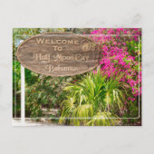 Halbmond Cay Begrüßungszeichen Postkarte (Vorderseite)