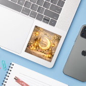 Halbmond des Lichts und des Friedens – Ramadan-Hal Aufkleber (Laptop mit iPhone)