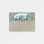 Halbmond-Fenster-Aquarell-Digital-Grafik Post-it Klebezettel (Vorderseite)