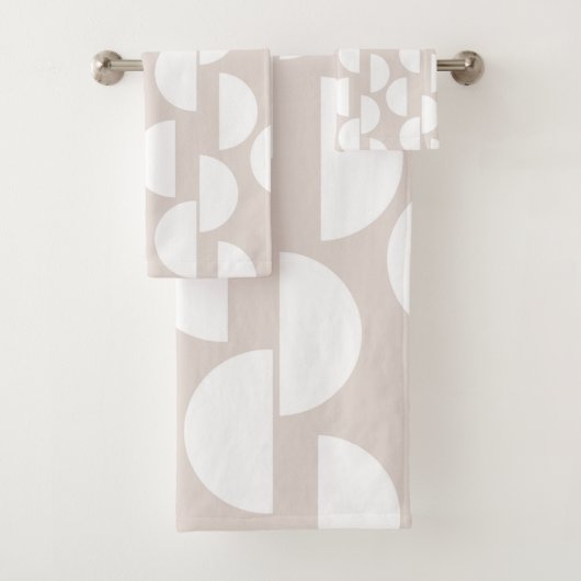 Halbmond Glam #2 #abstrakt #geo #art Badhandtuch Set (Insitu)
