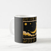 Halbmond Himmelsdesign Tasse (Vorderseite Links)