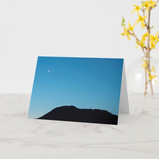 Halbmond Karte (Gelbe Blume)