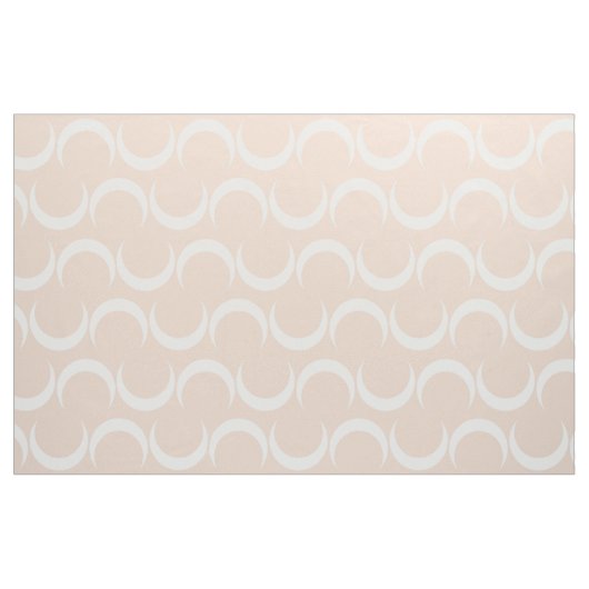 Halbmond-Muster - Pastellrosa Stoff (Yard (91,4 cm))