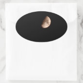 Halbmond Ovaler Aufkleber (Tasche)