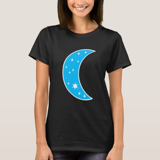 Halbmond Planet T-Shirt (Vorderseite)