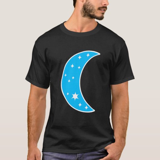 Halbmond Planet T-Shirt (Vorderseite)