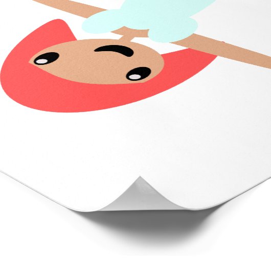 Halbmond-Pose Poster (Ecke)