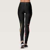 Halbmond Schwarz Leggings (Rückseite)