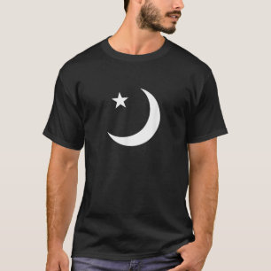 Halbmond Stern Weiß T-Shirt
