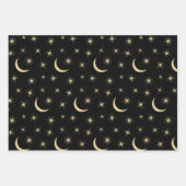 Halbmond Sterne Universum Weltraum Lover Astronomi Geschenkpapier Set (Vorderseite)