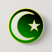 Halbmond u. Stern des Islams Button (Vorderseite)