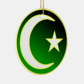 Halbmond u. Stern des Islams Keramikornament (Rechts)