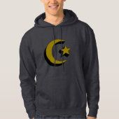 Halbmond-und Stern-Shirt Hoodie (Vorderseite)