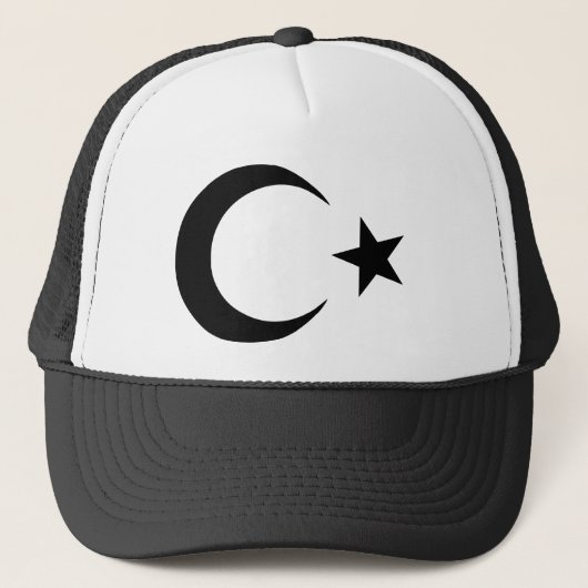 Halbmond und Stern Truckerkappe (Vorderseite)